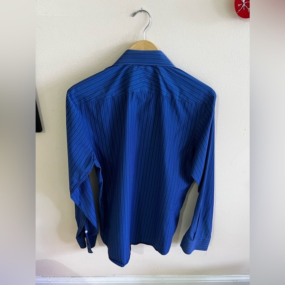 PINK Thomas Pink Jermyn Street London LongSleeves Stripes Shirt Blue 15 1/2x39cm - Picture 11 of 16